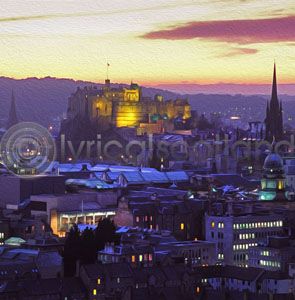 Edinburgh Skyline, Dusk (Art)