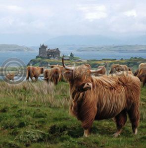 Highlanders At Duart Castle (Art)