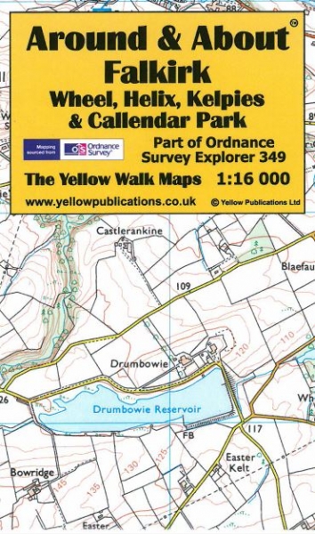 A&A Map Falkirk, Wheel, Helix, Kelpies & Callendar Park