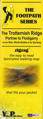 Footpath Map Trotternish Ridge Portree to Flodigarry