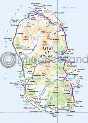 Arran Map Magnet (V) (Apr)