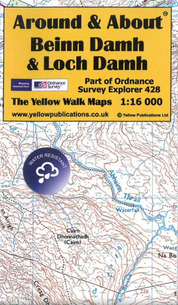 A&A Map Beinn Damh & Loch Damh, Torridon