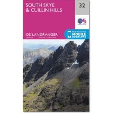 Landranger Active 32 South Skye & Cuillin Hills