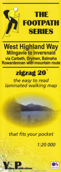 Footpath Map West Highland Way 1: Milngavie to Inversnaid