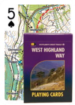 West Highland Way Map Playing Cards