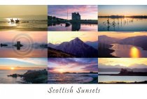 Scottish Sunsets Composite Postcards (HA6)