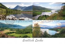 Scottish Lochs Composite Postcard (HA6)