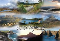 Scottish Highlands Fusion Postcard (HA6)