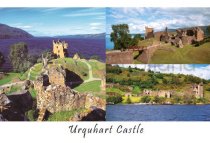 Urquhart Castle Composite 1 Postcard (HA6)