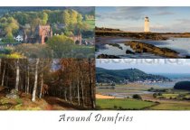 Around Dumfries Composite Postcard (HA6)