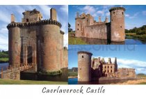 Caerlaverock Castle Composite Postcard (HA6)