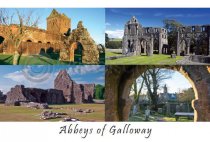 Abbeys of Galloway Postcard (HA6)