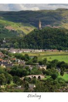 Stirling Bridge & National Wallace Monument Postcard (VA6)