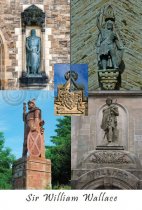 Sir William Wallace Statues Composite Postcard (VA6)