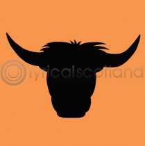 #highlandcow Colour Art Greetings Card