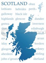 Scotland Place Names Silhouette (H)