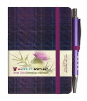 Tartan Cloth Notebook Mini: Thistle (Jun)