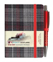 Tartan Cloth Notebook Mini: Castle Grey (Jun)