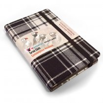 Tartan Cloth Notebook Pocket: Black & White (Jun)