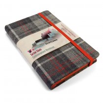 Tartan Cloth Notebook Pocket: Castle Grey (Jun)