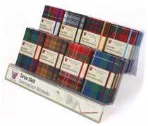 Tartan Cloth Notebook Acrylic 24 Copy Display Stand