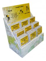 Yellow Map Empty Counter Display 9 Pocket 45 Maps