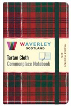 Tartan Cloth Notebook Pocket: MacRae Modern Red