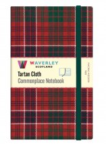 Tartan Cloth Notebook Large: MacRae Modern Red