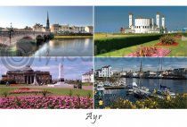 Ayr Composite Postcard (HA6)