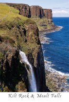 Kilt Rock & Mealt Falls Postcard (VA6)