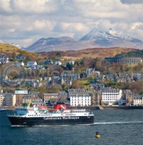 Oban & Ben Cruachan Colour Photo Greetings Card