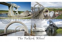 Falkirk Wheel Composite Postcard (HA6)