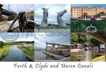 Forth & Clyde & Union Canals Composite Postard (HA6)