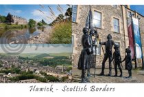 Hawick Scottish Borders Composite Postcard (HA6)