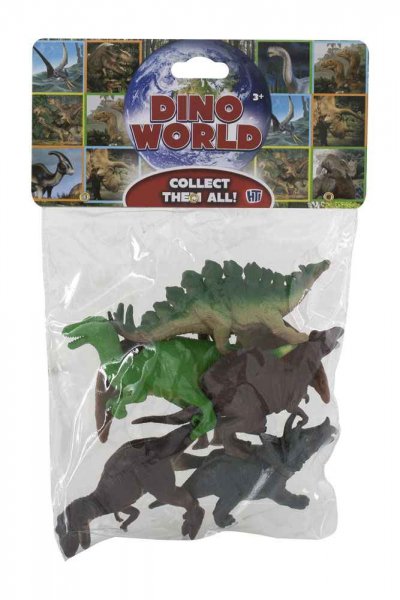 Dino World Dinosaurs Small Bag of 6