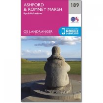 Landranger 189 Ashford & Romney Marsh, Rye & Folkestone