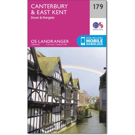 Landranger 179 Canterbury & East Kent, Dover & Margate