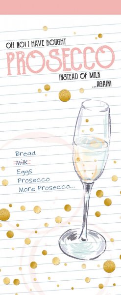 Shopping List Pad Prosecco (Feb)