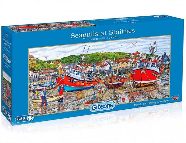 Jigsaw Seagulls at Staithes 636pc