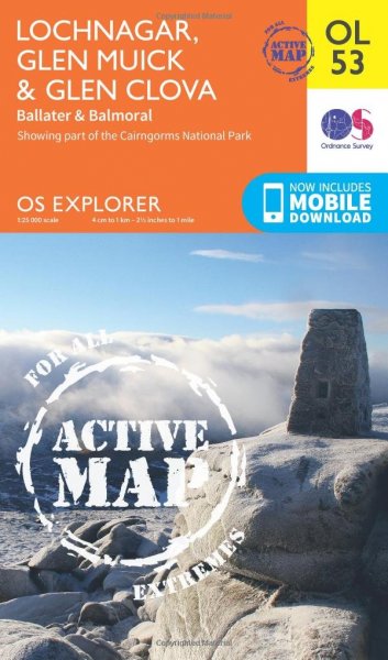 Explorer Active OL 53 Lochnagar, Glen Muic, Glen Clova *SPECIAL