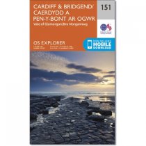 Explorer 151 Cardiff & Bridgend/Caerdydd a Phen-y-bont