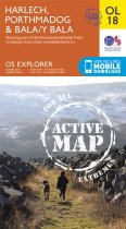 Explorer Active OL 18 Harlech, Porthmadog & Bala/Y Bala