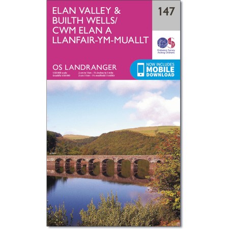 Landranger Active 147 Elan Valley & Builth Wells