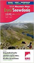 British Mountains Map Snowdonia North