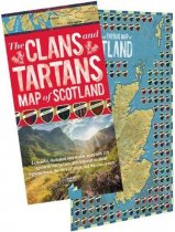 Clans and Tartans Map of Scotland (Waverley) (Jul)