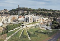 Scottish Parliament & Calton Hill, Edinburgh Postcard (H Std CB)