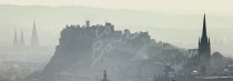 Castle from Salisbury Crags, Edinburgh Postcard (H Pan CB)