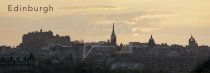 Edinburgh Castle & City Skyline, Edinburgh Postcard (H Pan CB)