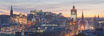 Edinburgh Castle, City Skyline at Dusk, Edinburgh Postcard (H Pa