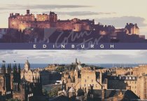 Castle & Old Town Comp, Edinburgh Postcard (H Std CB)